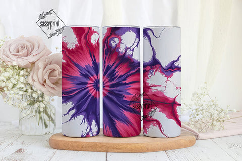 Vibrant Psychedelic Spiral 20oz Tumbler Sublimation sassyprint 