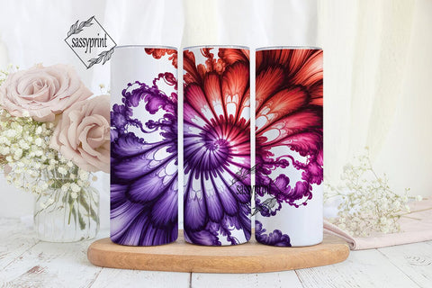 Vibrant Psychedelic Spiral 20oz Tumbler Sublimation sassyprint 