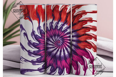Vibrant Psychedelic Spiral 20oz Tumbler Sublimation sassyprint 