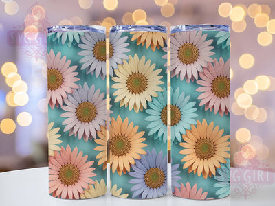 Vibrant Rainbow Sunflower Tumbler, Sherbet Floral Tumbler, Seamless Sunflower Wrap, Vibrant Rainbow Wrap, Artistic Floral Wrap, Sublimation Design, Trendy Gift Idea Sublimation SvggirlplusArt 