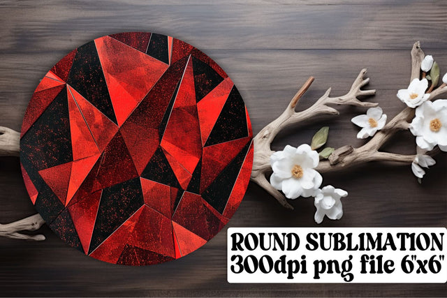 Vibrant Red Glitter Decor for Sublimation Sublimation afrosvg 