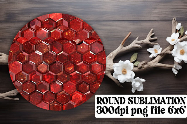 Vibrant Red Glitter Sublimation Patterns for Decor Sublimation afrosvg 