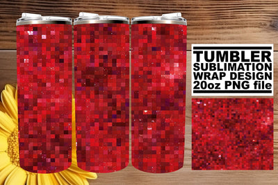Vibrant Red Glitter Wrap Sublimation afrosvg 