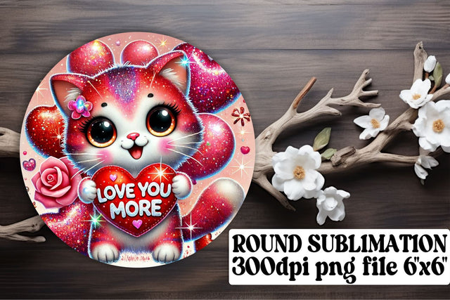 Vibrant round PNG files, ready for your keychain designs! , Valentines Sublimation afrosvg 