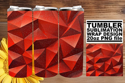 Vibrant Sparkly Red Glitter Sublimation for 20oz Tumblers Sublimation afrosvg 