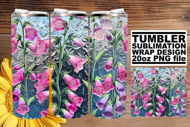 Vibrant Spring Blooms Tumbler Wrap: Petal Parade Sublimation afrosvg 