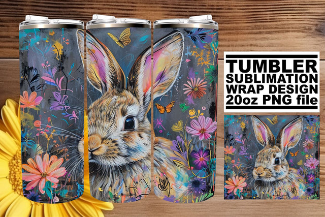 Vibrant Spring Decor on Tumblers Sublimation afrosvg 