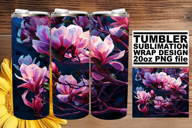 Vibrant Springtime Tumbler Wrap - Sublimation 20oz Sublimation afrosvg 
