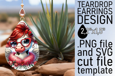 vibrant sublimation design! , Create stunning earrings, Valentines Sublimation afrosvg 