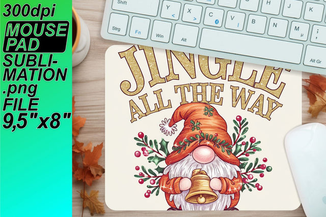 Vibrant sublimation mouse pads, enhance your workspace! , Gnomes Sublimation HoodArtCraft 