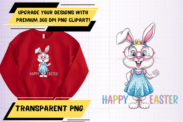 Vibrant sublimation PNG, for standout designs , Easter Bunny Sublimation HoodArtCraft 