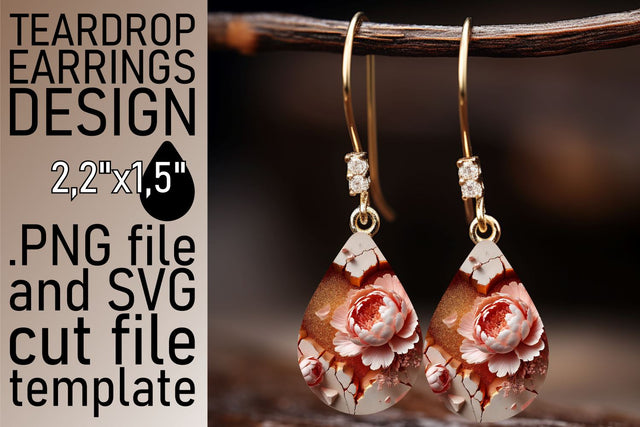 Vibrant sublimation PNG, great for earring projects! , 3D Heart Sublimation afrosvg 