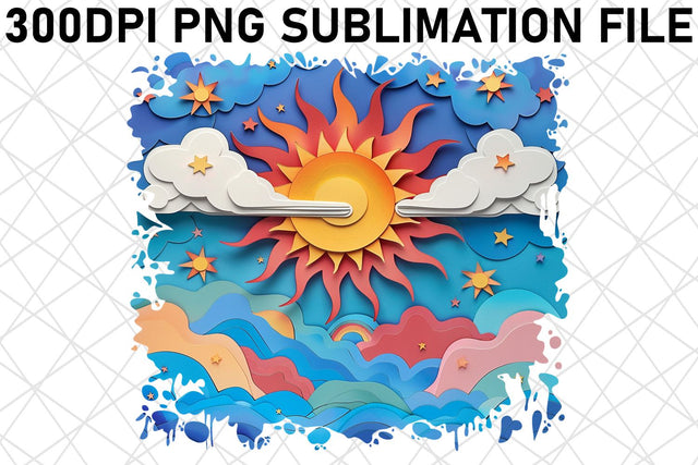 Vibrant Sunbeam Sublimation Set Sublimation afrosvg 