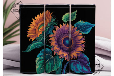 Vibrant Sunflower Bloom 20oz Tumbler Sublimation sassyprint 