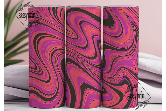 Vibrant Swirl Liquid Art Tumbler Wrap Sublimation sassyprint 