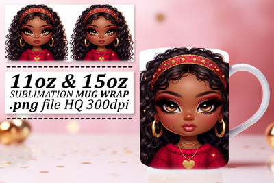 Vibrant templates, great for any crafting project! , Love Girl Sublimation afrosvg 