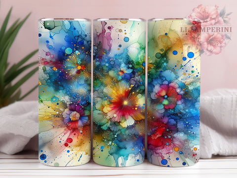 Vibrant Tie Dye 20oz Tumbler Wrap PNG, Tie Dye Tumbler Png, Straight & Tapered Tumbler Wrap, Instant Digital Download Sublimation Li Zamperini 