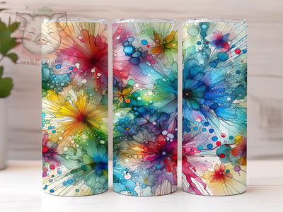 Vibrant Tie Dye Alcohol Ink 20oz Tumbler Png, Straight & Tapered Tumbler Png, Vibrant Tie Dye Tumbler Png, Digital Download PNG Sublimation Lara' s Designs 