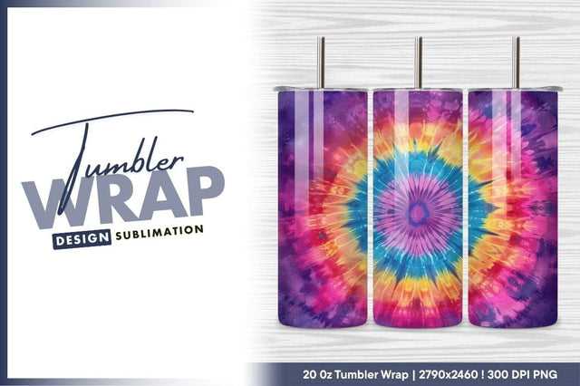 Vibrant Tie Dye Pattern For Tumbler Png Design Sublimation Regulrcrative 