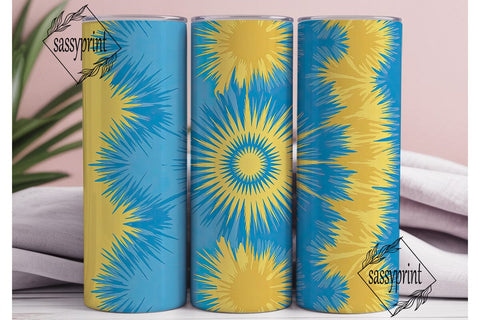 Vibrant Tie Dye Sunburst Tumbler Wrap Sublimation sassyprint 