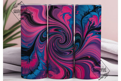 Vibrant Tie Dye Swirl 20oz Tumbler Wrap Sublimation sassyprint 