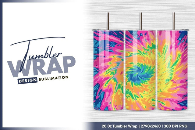 Vibrant Tie Dye Swirl Colorful Abstract Background Sublimation Regulrcrative 