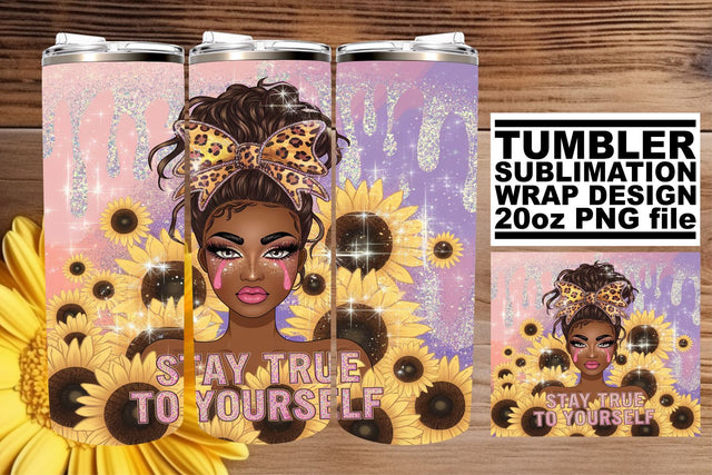 Vibrant tumbler wrap, perfect for every occasion! , Afro Woman Sublimation afrosvg 