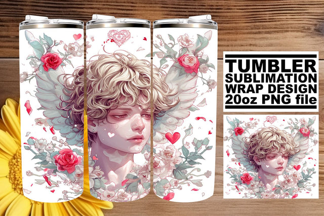 Vibrant Valentine's Day Artwork for Tumblers Sublimation afrosvg 