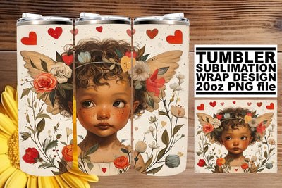 Vibrant Valentine's Day Delights on Tumblers Sublimation afrosvg 