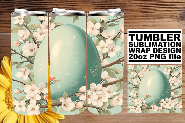 Vibrant Watercolor Easter Chick Pattern Tumbler Art Sublimation afrosvg 