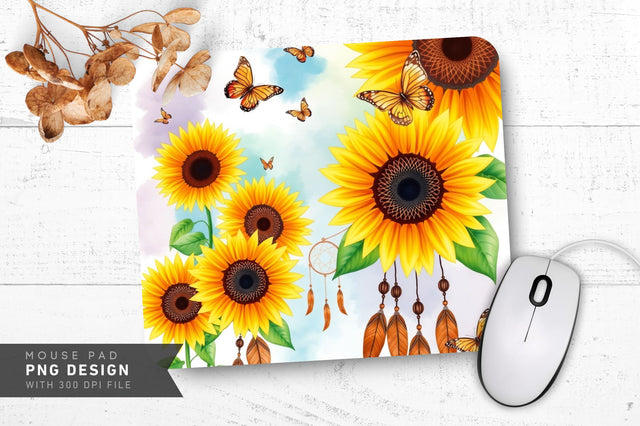 Vibrant Watercolor Scene Mousepad Sublimation Regulrcrative 