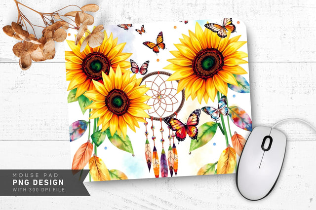 Vibrant Watercolor Scene Mousepad Sublimation Regulrcrative 