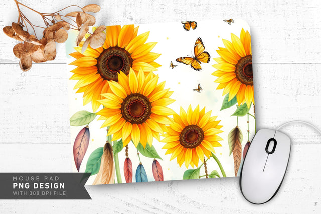 Vibrant Watercolor Scene Mousepad Sublimation Regulrcrative 