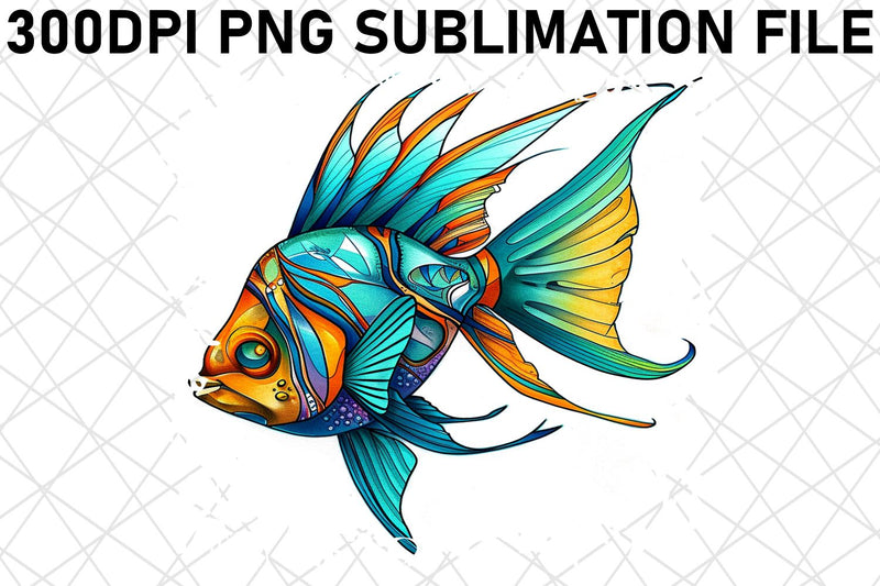 Vibrant Watercolor Sea Creatures PNG Clipart Collection Sublimation afrosvg 