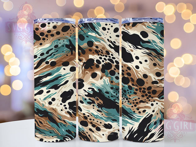 Vibrant Wild Animal Print Tumbler Wrap, 20oz Tumbler Wrap, Animal Print Drinkware, Wild Animal Tumbler, Vibrant Tumbler Design, Animal Lover Gift, Sublimation Tumbler Design Sublimation SvggirlplusArt 