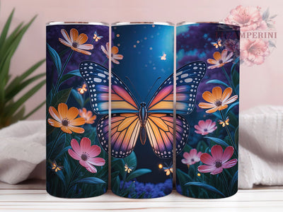 Vibrant Wildflower Butterfly Tumbler, Nature Butterfly Tumbler, Vibrant Floral Wrap, Artistic Butterfly Wrap, Colorful Wildflower Wrap, Sublimation Design, Trendy Gift Idea Sublimation Li Zamperini 