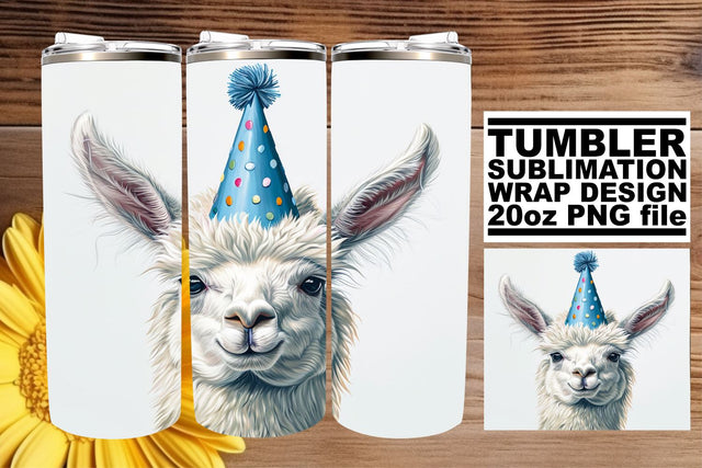 Vibrant Wildlife Wonderland: Birthday Tumbler Design Sublimation afrosvg 