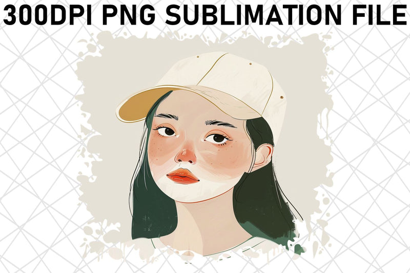 Vibrant Woman Portrait PNG Design - Sublimation Sublimation afrosvg 