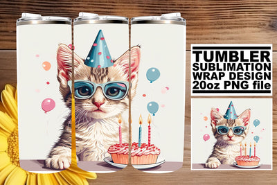 Vibrant Zoo Spectacle: Watercolor Tumbler Wrap Sublimation afrosvg 
