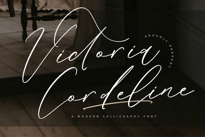 Victoria Cordeline - Modern Calligraphy Font Font Storytype Studio 