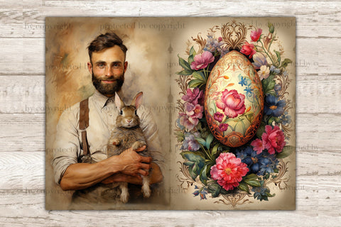 Victorian Easter Junk Journal | Ephemera Pack SVG GlamArtZhanna 