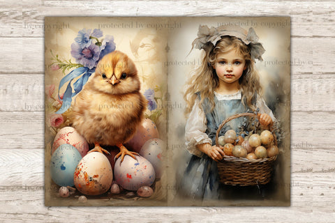 Victorian Easter Junk Journal | Ephemera Pack SVG GlamArtZhanna 