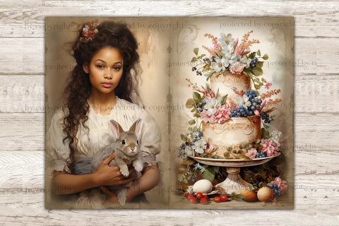 Victorian Easter Junk Journal Kit | Spring Printable Set SVG GlamArtZhanna 