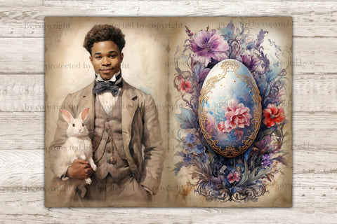 Victorian Easter Junk Journal Kit | Spring Printable Set SVG GlamArtZhanna 