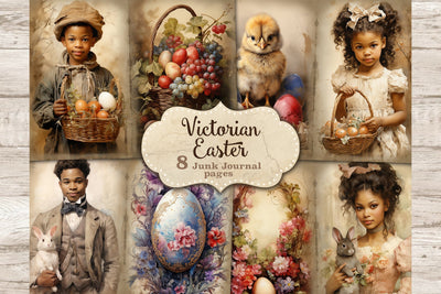 Victorian Easter Junk Journal Kit | Spring Printable Set SVG GlamArtZhanna 