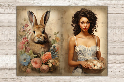 Victorian Easter Junk Journal Kit | Spring Printable Set SVG GlamArtZhanna 