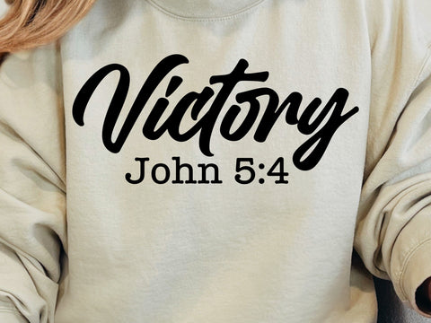 Victory 1 John 5:4 Svg, Bible Verse Svg, Jesus Svg, Christian Svg, Religious Svg, Scripture Svg SVG DesignDestine 