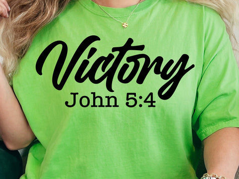 Victory 1 John 5:4 Svg, Bible Verse Svg, Jesus Svg, Christian Svg, Religious Svg, Scripture Svg SVG DesignDestine 