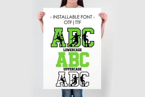 Victory League Sports Font | Bold Football Alphabet for Cricut & Silhouette Font TonisArtStudio 