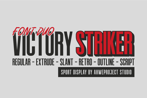 Victory Striker Font ahweproject 
